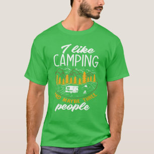 Camiseta Eu Gosto de Acampamento Caminhão de Camping Divert