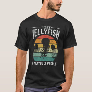 Camiseta Eu Gosto De Água-Viva E Talvez 3 Pessoas De Água-V