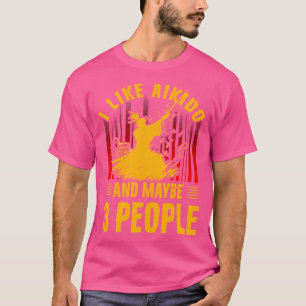 Camiseta Eu Gosto de Aikido E Talvez 3 Pessoas Artes Marcia