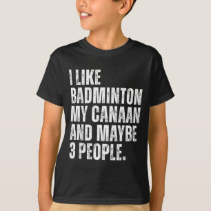 Camiseta Eu Gosto de Amante de Badminton Proprietário de Cã