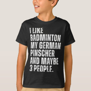 Camiseta Eu Gosto de Amante de Badminton Proprietário de Pi