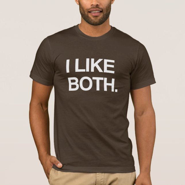CAMISETA EU GOSTO DE AMBOS (Frente)