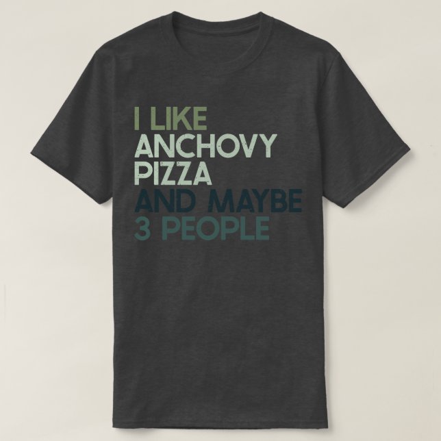 Camiseta Eu gosto de Anchovy (Frente do Design)