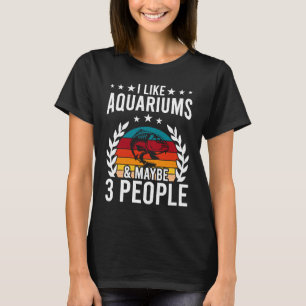 Camiseta Eu Gosto De Aquários E Talvez De Três Peixes Aquar