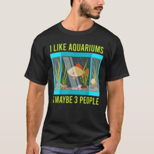 Camiseta Eu Gosto De Aquários E Talvez De Três Pessoas Aqua