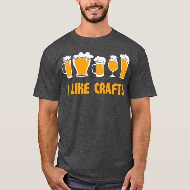 Camiseta Eu Gosto De Artesanatos De Cerveja (Frente)