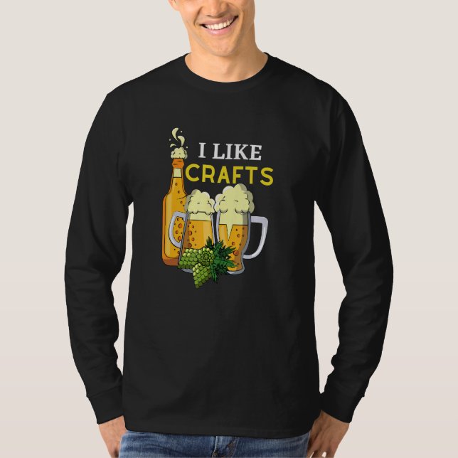 Camiseta Eu Gosto De Artesanatos De Cerveja De Saltos 2 (Frente)