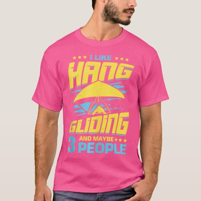 Camiseta Eu Gosto de Asa Delta E Talvez 3 Pessoas (Frente)
