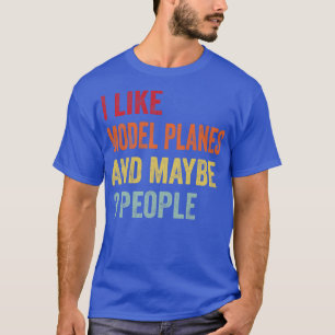 Camiseta Eu gosto de aviões modelo voadores talvez 3 Pessoa