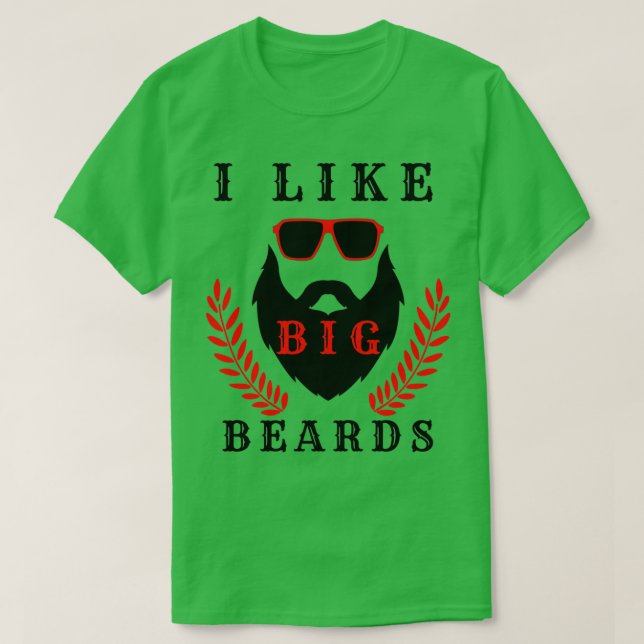 Camiseta Eu gosto de barbas grandes (Frente do Design)