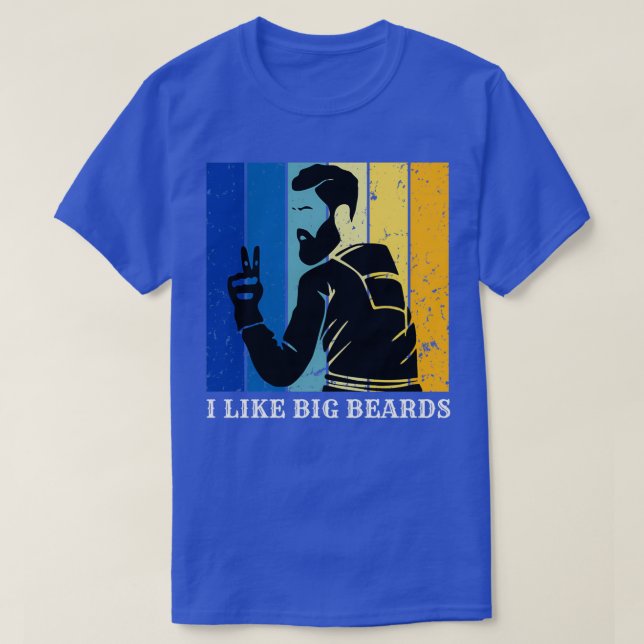 Camiseta Eu gosto de barbas grandes 12 (Frente do Design)