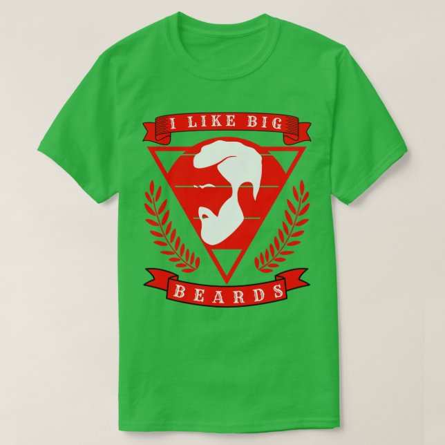Camiseta Eu gosto de barbas grandes 20 (Frente do Design)