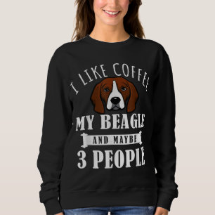 Camiseta Eu Gosto De Beagle Café E Talvez 3 Pessoas De Cach
