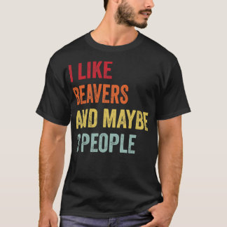 Camiseta Eu Gosto De Beavers Talvez 3 Pessoas