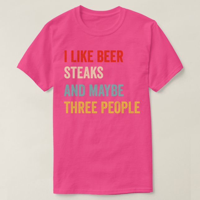 Camiseta Eu Gosto De Beer Steak (Frente do Design)