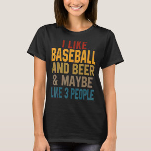 Camiseta Eu Gosto De Beisebol E Pai De Beisebol De Bebê Mãe