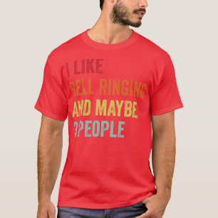 Camiseta Eu gosto de Bell tocando talvez 3 Pessoas