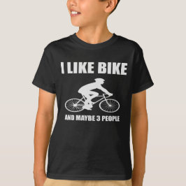 Camiseta Eu Gosto De Bicicleta E Talvez 3 Presentes De Pess