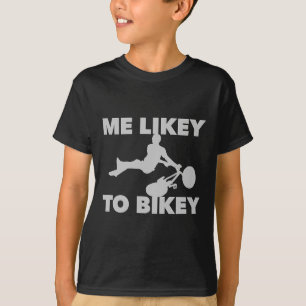 Camiseta Eu Gosto De Bicicleta Engraçado Bicicleta De Monta