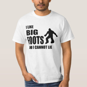 Camiseta Eu gosto de Bigfoots e eu não posso encontrar-se