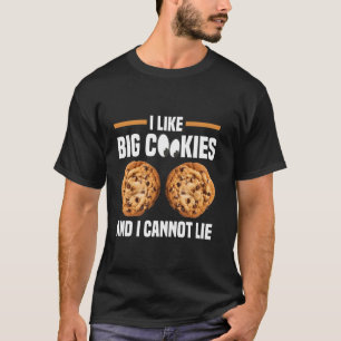 Camiseta Eu Gosto de Biscoitos Grandes Amo Biscoito de Choc