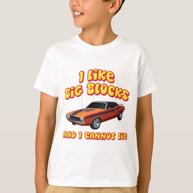Camiseta Eu Gosto De Blocos Grandes E Não Consigo Mentir O  (Frente)