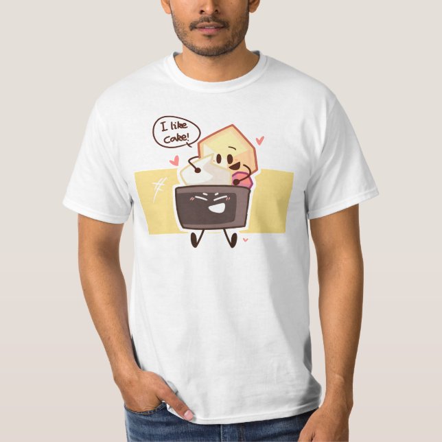 Camiseta eu gosto de bolo - bolo bfb (Frente)
