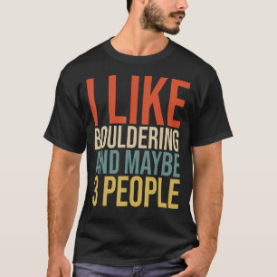 Camiseta Eu Gosto De Bouldering E Talvez Três Pessoas Subin