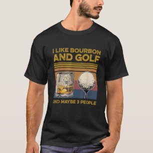 Camiseta Eu Gosto De Bourbon E Talvez 3 Pessoas De Vinho De