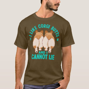 Camiseta Eu Gosto De Bumbuns De Corgi E Não Posso Mentir, E