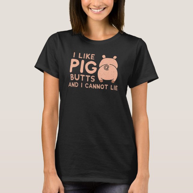 Camiseta Eu gosto de Bumbuns de PIG Barbecue (Frente)