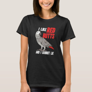 Camiseta Eu Gosto De Bumbuns Vermelhas Cinzas Africanas Pap