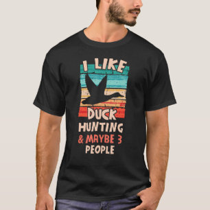 Camiseta Eu Gosto De Caça De Patos Caçando Aves Aquáticas C