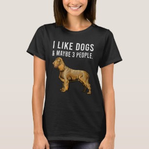 Camiseta Eu Gosto De Cachorros De Boykin Spaniel E Talvez 3