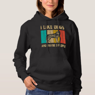 Camiseta Eu Gosto De Cães E Talvez 3 Pessoas De Rouco Vinta