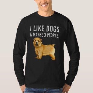 Camiseta Eu Gosto de Cães Norwich Terrier E Talvez 3 Pessoa