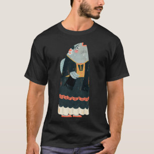 Camiseta EU GOSTO DE CAFÉ DE CÃES TALVEZ 3 PESSOAS Cadela S