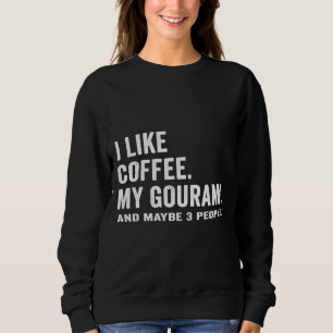Camiseta Eu Gosto De Café E Meu Tanque De Peixe Gourami