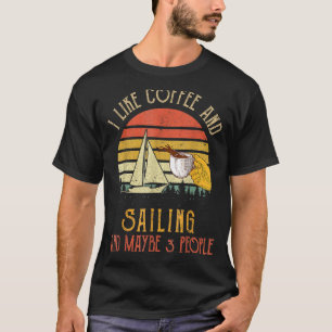 Camiseta Eu Gosto De Café E Navegação Talvez 3 Pessoas Engr