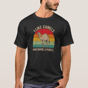 Camiseta Eu Gosto De Camelos E Talvez De 3 Camelos De Pesso