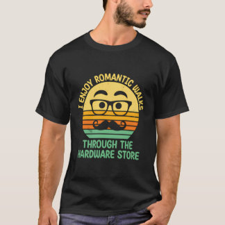Camiseta Eu Gosto De Caminhos Românticos Através Do Pai De 