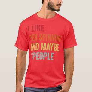 Camiseta Eu Gosto De Caneta Girando Talvez 3 Pessoas