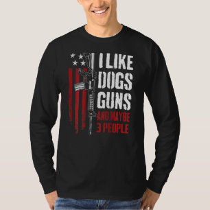 Camiseta Eu Gosto De Canhões E Talvez 3 Pessoas De Arma De