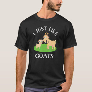Camiseta Eu Gosto De Caprinos De Caprino Engraçado
