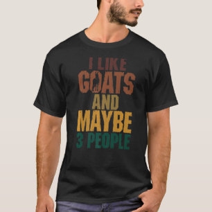 Camiseta Eu Gosto De Caprinos E Talvez 3 Animais Pessoas Pa
