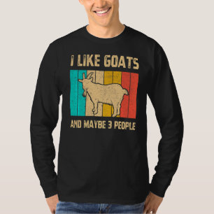 Camiseta Eu Gosto De Caprinos E Talvez 3 Pessoas De Caprino