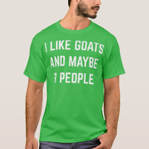 Camiseta Eu Gosto De Caprinos E Talvez 3 Pessoas De Fazenda