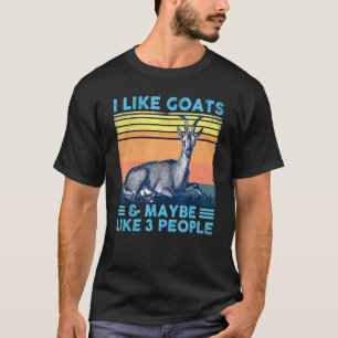 Camiseta Eu Gosto De Caprinos E Talvez Como 3 Pessoas De Fa