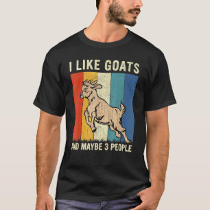 Camiseta Eu Gosto De Caprinos E Talvez De 3 Pessoas De Capr