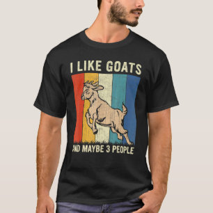 Camiseta Eu Gosto De Caprinos E Talvez De 3 Pessoas De Capr